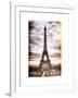 Instants of Paris Series - Eiffel Tower, Paris, France - White Frame and Full Format-Philippe Hugonnard-Framed Art Print