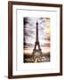 Instants of Paris Series - Eiffel Tower, Paris, France - White Frame and Full Format-Philippe Hugonnard-Framed Art Print