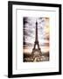 Instants of Paris Series - Eiffel Tower, Paris, France - White Frame and Full Format-Philippe Hugonnard-Framed Art Print