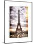 Instants of Paris Series - Eiffel Tower, Paris, France - White Frame and Full Format-Philippe Hugonnard-Mounted Art Print