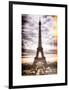 Instants of Paris Series - Eiffel Tower, Paris, France - White Frame and Full Format-Philippe Hugonnard-Framed Art Print