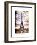 Instants of Paris Series - Eiffel Tower, Paris, France - White Frame and Full Format-Philippe Hugonnard-Framed Art Print