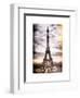 Instants of Paris Series - Eiffel Tower, Paris, France - White Frame and Full Format-Philippe Hugonnard-Framed Art Print