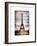 Instants of Paris Series - Eiffel Tower, Paris, France - White Frame and Full Format-Philippe Hugonnard-Framed Art Print