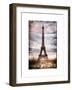 Instants of Paris Series - Eiffel Tower, Paris, France - White Frame and Full Format-Philippe Hugonnard-Framed Art Print