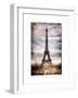 Instants of Paris Series - Eiffel Tower, Paris, France - White Frame and Full Format-Philippe Hugonnard-Framed Art Print