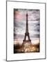 Instants of Paris Series - Eiffel Tower, Paris, France - White Frame and Full Format-Philippe Hugonnard-Mounted Art Print