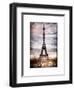 Instants of Paris Series - Eiffel Tower, Paris, France - White Frame and Full Format-Philippe Hugonnard-Framed Art Print