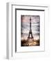 Instants of Paris Series - Eiffel Tower, Paris, France - White Frame and Full Format-Philippe Hugonnard-Framed Art Print