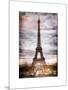 Instants of Paris Series - Eiffel Tower, Paris, France - White Frame and Full Format-Philippe Hugonnard-Mounted Art Print