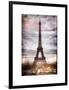 Instants of Paris Series - Eiffel Tower, Paris, France - White Frame and Full Format-Philippe Hugonnard-Framed Art Print