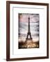 Instants of Paris Series - Eiffel Tower, Paris, France - White Frame and Full Format-Philippe Hugonnard-Framed Art Print