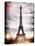 Instants of Paris Series - Eiffel Tower, Paris, France-Philippe Hugonnard-Stretched Canvas