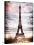 Instants of Paris Series - Eiffel Tower, Paris, France-Philippe Hugonnard-Stretched Canvas