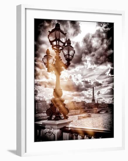 Instants of Series - Alexander III and Eiffel Tower - Paris, France-Philippe Hugonnard-Framed Photographic Print