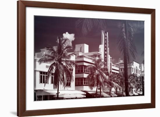 Instants of Series - Art Deco Architecture of Miami Beach - The Esplendor Hotel Breakwater-Philippe Hugonnard-Framed Photographic Print