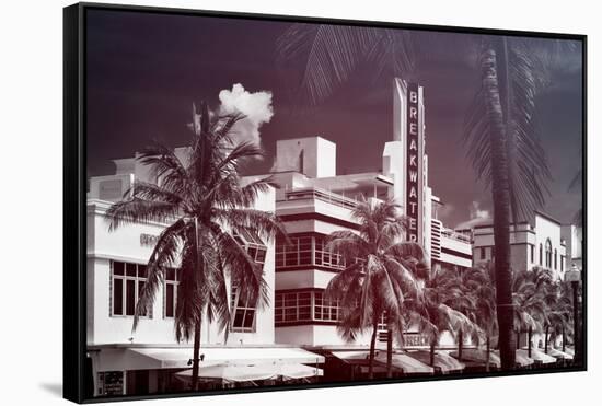 Instants of Series - Art Deco Architecture of Miami Beach - The Esplendor Hotel Breakwater-Philippe Hugonnard-Framed Stretched Canvas