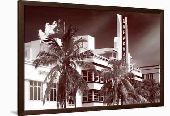 Instants of Series - Art Deco Architecture of Miami Beach - The Esplendor Hotel Breakwater-Philippe Hugonnard-Framed Photographic Print