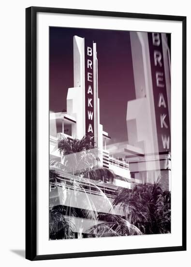 Instants of Series - Art Deco Architecture of Miami Beach - The Esplendor Hotel Breakwater-Philippe Hugonnard-Framed Photographic Print