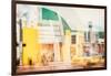 Instants of Series - Art Deco Architecture - Yellow Cab of Miami Beach - Florida - USA-Philippe Hugonnard-Framed Photographic Print