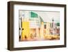 Instants of Series - Art Deco Architecture - Yellow Cab of Miami Beach - Florida - USA-Philippe Hugonnard-Framed Photographic Print