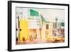 Instants of Series - Art Deco Architecture - Yellow Cab of Miami Beach - Florida - USA-Philippe Hugonnard-Framed Photographic Print