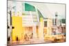 Instants of Series - Art Deco Architecture - Yellow Cab of Miami Beach - Florida - USA-Philippe Hugonnard-Mounted Photographic Print