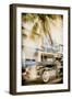 Instants of Series - Classic Antique Car of Art Deco District - Ocean Drive - Miami Beach-Philippe Hugonnard-Framed Premium Photographic Print