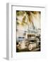 Instants of Series - Classic Antique Car of Art Deco District - Ocean Drive - Miami Beach-Philippe Hugonnard-Framed Photographic Print