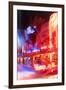 Instants of Series - Colorful Street Life at Night - Ocean Drive - Miami-Philippe Hugonnard-Framed Photographic Print