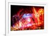 Instants of Series - Colorful Street Life at Night - Ocean Drive - Miami-Philippe Hugonnard-Framed Photographic Print