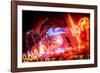 Instants of Series - Colorful Street Life at Night - Ocean Drive - Miami-Philippe Hugonnard-Framed Photographic Print