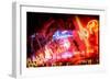 Instants of Series - Colorful Street Life at Night - Ocean Drive - Miami-Philippe Hugonnard-Framed Photographic Print