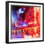 Instants of Series - Colorful Street Life at Night - Ocean Drive - Miami-Philippe Hugonnard-Framed Photographic Print