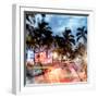 Instants of Series - Colorful Street Life - Ocean Drive by Night - Miami-Philippe Hugonnard-Framed Photographic Print