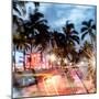 Instants of Series - Colorful Street Life - Ocean Drive by Night - Miami-Philippe Hugonnard-Mounted Photographic Print