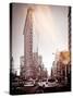 Instants of Series -Flatiron Building and Yellow Cabs - Manhattan, New York, USA-Philippe Hugonnard-Stretched Canvas