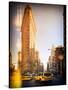 Instants of Series -Flatiron Building and Yellow Cabs - Manhattan, New York, USA-Philippe Hugonnard-Stretched Canvas