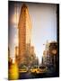Instants of Series -Flatiron Building and Yellow Cabs - Manhattan, New York, USA-Philippe Hugonnard-Mounted Photographic Print