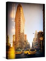 Instants of Series -Flatiron Building and Yellow Cabs - Manhattan, New York, USA-Philippe Hugonnard-Stretched Canvas