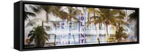 Instants of Series - Ocean Drive - Miami Beach - Florida - USA-Philippe Hugonnard-Framed Stretched Canvas