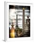 Instants of Series - Place de la Concorde with Obelisk and Eiffel Tower View - Paris, France-Philippe Hugonnard-Framed Photographic Print