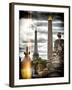 Instants of Series - Place de la Concorde with Obelisk and Eiffel Tower View - Paris, France-Philippe Hugonnard-Framed Photographic Print