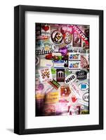 Instants of Series - Urban Stickers - Street Art US - Key West - Miami-Philippe Hugonnard-Framed Photographic Print