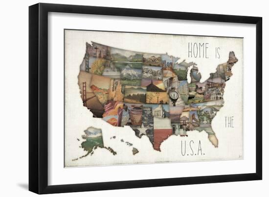 InstaStates IX-Jess Aiken-Framed Art Print