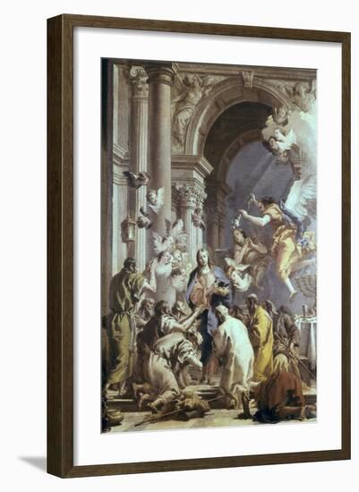 Institution of the Eucharist-Giovanni Battista Tiepolo-Framed Art Print