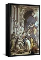 Institution of the Eucharist-Giovanni Battista Tiepolo-Framed Stretched Canvas