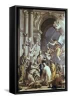 Institution of the Eucharist-Giovanni Battista Tiepolo-Framed Stretched Canvas