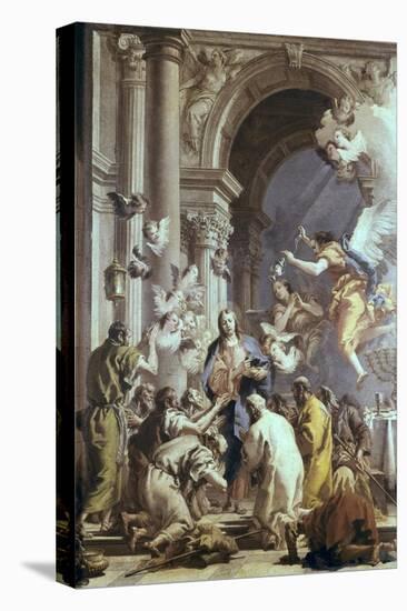 Institution of the Eucharist-Giovanni Battista Tiepolo-Stretched Canvas