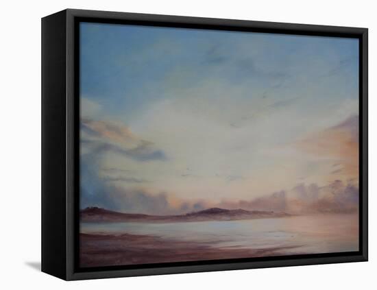 Instow Beach, Separation of the tide, 2014-Antonia Myatt-Framed Stretched Canvas